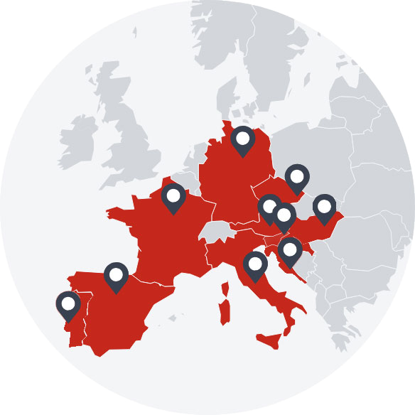 EU countries that joined our project.